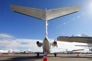 Des jets privés sur le tarmac de l’aéroport de Scottsdale, en Arizona (image d’illustration). © Ross D. Franklin/AP/SIPA