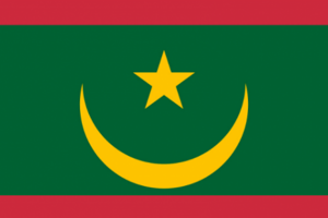 Le nouveau drapeau mauritanien, depuis le 15 août 2017. © DR