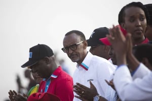 Paul Kagame est entré dans son troisième mandat vendredi 18 août, à Kigali. © Jerome Delay/AP/SIPA