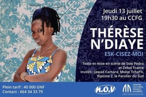 Thérèse Ndiaye est l’une des membres fondatrices du collectif d’humoristes guinéens Les Serial Rieurs. © DR
