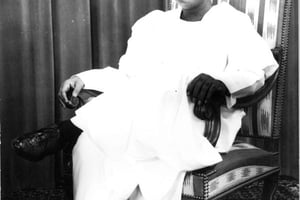 Cameroun, Président Ahmadou Ahidjo. premier président de la République du Cameroun. Archives JA. © Archives JA