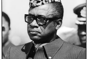 Joseph-Désiré Mobutu ,Maréchal-Président, juin 1983, Lubumbashi (Zaïre) © Pascal Maitre pour Jeune Afrique