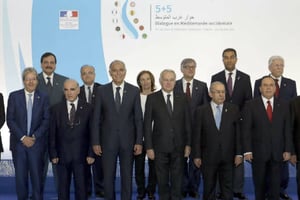 Lors du Sommet international sur la Méditerranée, à Marseille, le 28 octobre 2016. © Claude Paris/AP/SIPA