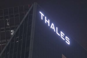 Immeuble Thales, la Défense, octobre 2016. © Michel Euler/AP/SIPA