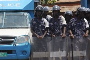 Des forces de sécurité togolaises, à Lomé, le 8 mars 2010 (image d’illustration). © SUNDAY ALAMBA/AP/SIPA