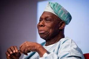 L’ex-chef de l’État nigérian, Olusegun Obasanjo © Mark Chilvers/Jeune Afrique