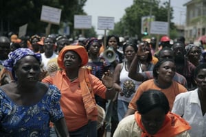 Manifestation de l’opposition à Lomé, au Togo, le 3 août 2013 (image d’illustration). © Erick Kaglan/AP/SIPA