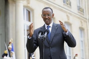 Visite au palais de l’Élysée du président rwandais Paul Kagame du 11 au 13 septembre 2011. © Vincent Fournier/Jeune Afrique-REA