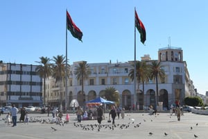 Place des Martyrs, dans le centre-ville de Tripoli. © Maryline Dumas