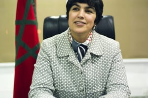 Zineb El Adaoui, à Kénitra, en 2014. © MYMA