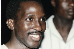 Thomas Sankara à Ouagadougou au Burkina Faso, le 26 février 1987. © Archives Jeune Afrique-REA