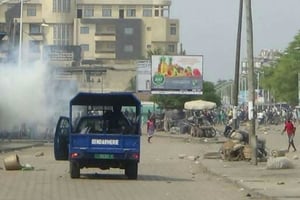 Les forces de l’ordre ont notamment fait usage de lacrymogènes pour disperser les manifestants de l’opposition, ce 18 octobre 2017 à Lomé. © DR