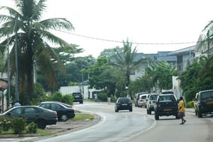 Le quartier résidentiel de La sablière à Libreville. © David IGNASZEWESKI / JA