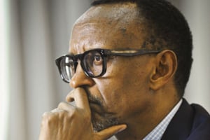 Paul Kagame, president de la Republique du Rwanda, a Kigali, lors d’une interview a Jeune Afrique, en mai 2017. © Vincent Fournier / Jeune Afrique-REA