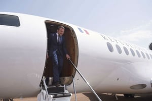 Le président français Emmanuel Macron. © Christophe Petit Tesson/AP/SIPA