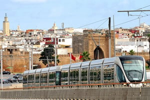Le tramway « Citadis », à Rabat, au Maroc. © DR / Alstom
