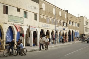 Quartier populaire de la ville de Dakhla, au Sahara occidental (Maroc) © Vincent Fournier/JA