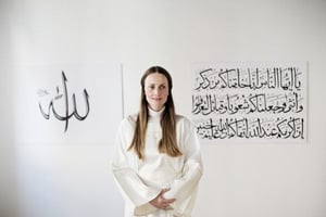 Sherin Khankan, imam d’une mosquée à Copenhague. © Scanpix Denmark/AFP