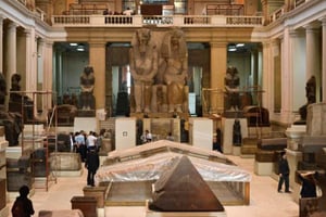 Au musée égyptien du Caire, le 15 décembre 2014. © MOHAMED EL-SHAHED/AFP