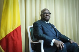 Ibrahim Boubacar Keita, président de la République du Mali à Paris, en décembre 2015. © Vincent Fournier pour JA