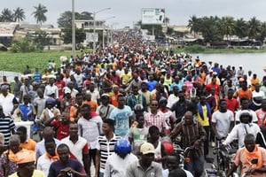 Une marche à Lomé organisée contre le régime de Faure Gnassingbé, le 7 septembre 2017. © PIUS UTOMI EKPEI/AFP