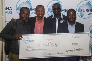 Cinet Play lors de la cérémonie de remise des prix du concours Euromena Awards, le 24 novembre 2017 à Abidjan. © Euromena Consulting