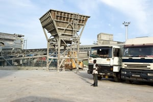 Le port minier de Conakry en 2010 © Youri LENQUETTE pour Jeune Afrique