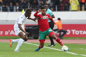 Lors du match Guinée-Maroc le 17 janvier. © CAF