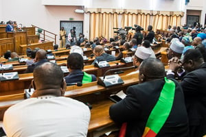 Message du président sur l’état de la nation devant l’Assemblée nationale, le 22 décembre 2017 © PR Bénin