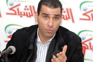 Kheireddine Zetchi, président de la Fédération algérienne de football. © New Press/SIPA