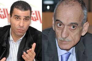 Kheireddine Zetchi (à gauche) et Mahfoud Kerbadj (à droite). © New Press/SIPA et la Ligue de Football Professionnel