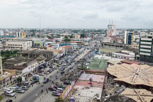 Une vue de Cotonou, en 2016. (photo d’illustration) © Youri Lenquette pour JA