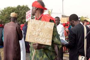 Une manifestation de l’opposition à Dakar, Sénégal, 9 février 2018. © AFP