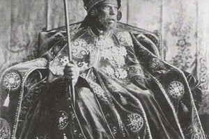 L’empereur éthiopien Ménélik II, à la fin du XIXe siècle © Wikimedia/Creative Commons/R. Pankhurst