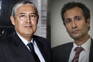 Mohamed el-Kettani, à gauche, et Mohamed Benchaâboun, à droite. © Bruno Lévy et Hassan Ouazzani pour Jeune Afrique