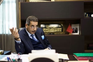 Abdelhak Khiame, Directeur du Bureau central d’investigations judiciaires (BCIJ). Sale, Maroc – 06 mars 2018. © Nabila el hadad pour JA