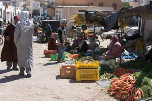 Un marché à Ajim, en Tunisie. © Flickr/CreativeCommons/Katina Rogers
