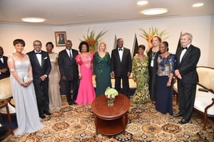 Lors du vingtième anniversaire de la fondation Children of Africa, à Abidjan, le 16 mars 2018 © DR