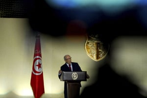 Béji Caïd Essebsi , le président tunisien, à Tunis le 10 mai 2017. © Hassene Dridi/AP/SIPA