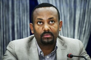 Abiy Ahmed, le nouveau Premier ministre éthiopien, en novembre 2017. © STR/EPA/MAXPPP
