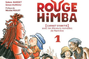 Détail de la couverture de Rouge Himba (La Boîte à Bulles). © DR / Solenn Bardet, Simon Hureau / Boîte à Bulles
