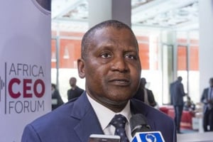 Le groupe nigérian Dangote est cité comme un exemple de « pionniers panafricains » par le Boston Consulting Group © ERIC LARRAYADIEU/AFRICA CEO FORUM/JA.