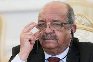 Le ministre algérien des Affaires étrangères, Abdelkader Messahel, en février 2018. © Alexander Zemlianichenko/AP/SIPA