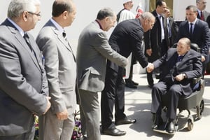 Abdelaziz Bouteflika, à Alger, le 9 avril 2018. © APS/AFP