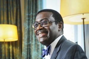 Akinwumi Ayodeji Adesina (Nigeria), ancien ministre de l’Agriculture et du développement, président de la Banque Africaine de Développement depuis le 28 mai 2015. À Paris, le 7 septembre 2015 © Vincent Fournier/JA