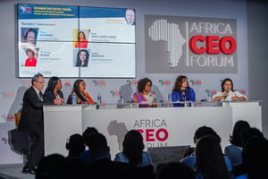 Intervenantes du panel féminin au Africa CEO Forum © Africa CEO Forum/Jeune Afrique
