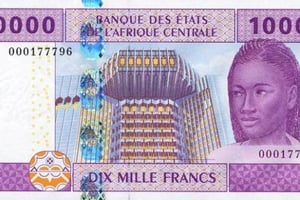 Un billet de 10 000 Francs CFA BEAC © Wikicommons
