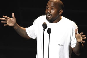 Le rappeur Kanye West, en août 2016 sur MTV. © SIPA/AP