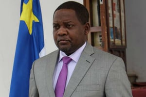 Firmin Ngrebada, ici en 2016, est le directeur de cabinet de Faustin Archange Touadéra, président centrafricain. © DR.
