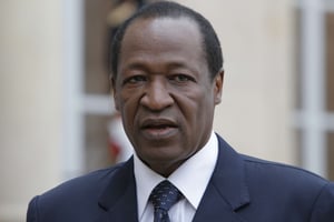 L’ancien chef de l’État burkinabè Blaise Compaoré. © Francois Mori/AP/SIPA